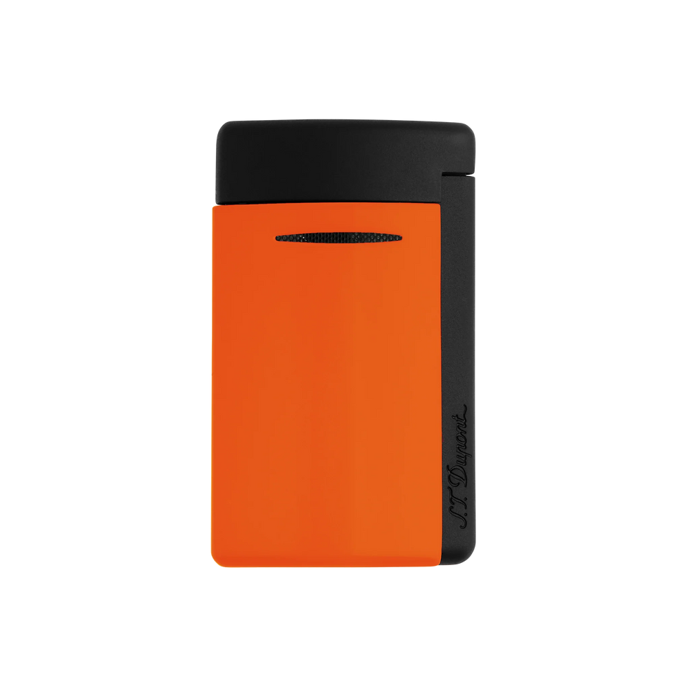 S.T. DUPONT Minijet Lacquer Neon Orange Lighter/Briquet 010869