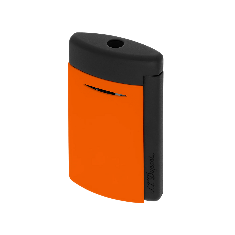 S.T. DUPONT Minijet Lacquer Neon Orange Lighter/Briquet 010869