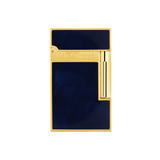 ST Dupont Ligne 2 Laque bleue et briquet doré 016134