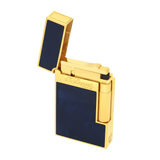 ST Dupont Ligne 2 Laque bleue et briquet doré 016134
