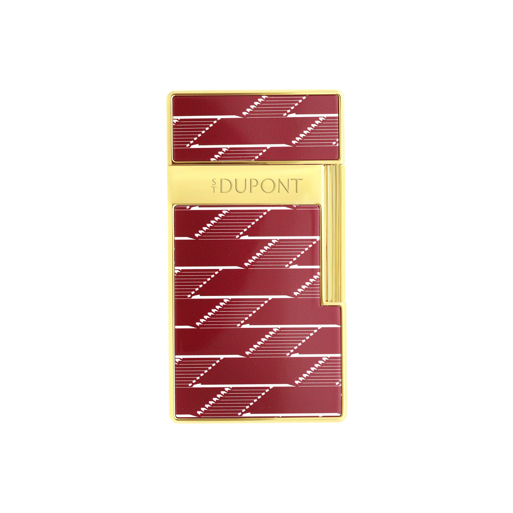 S.T. DUPONT Biggy Monogram 1872 Burgundy Lacquered Lighter/Briquet 025078B