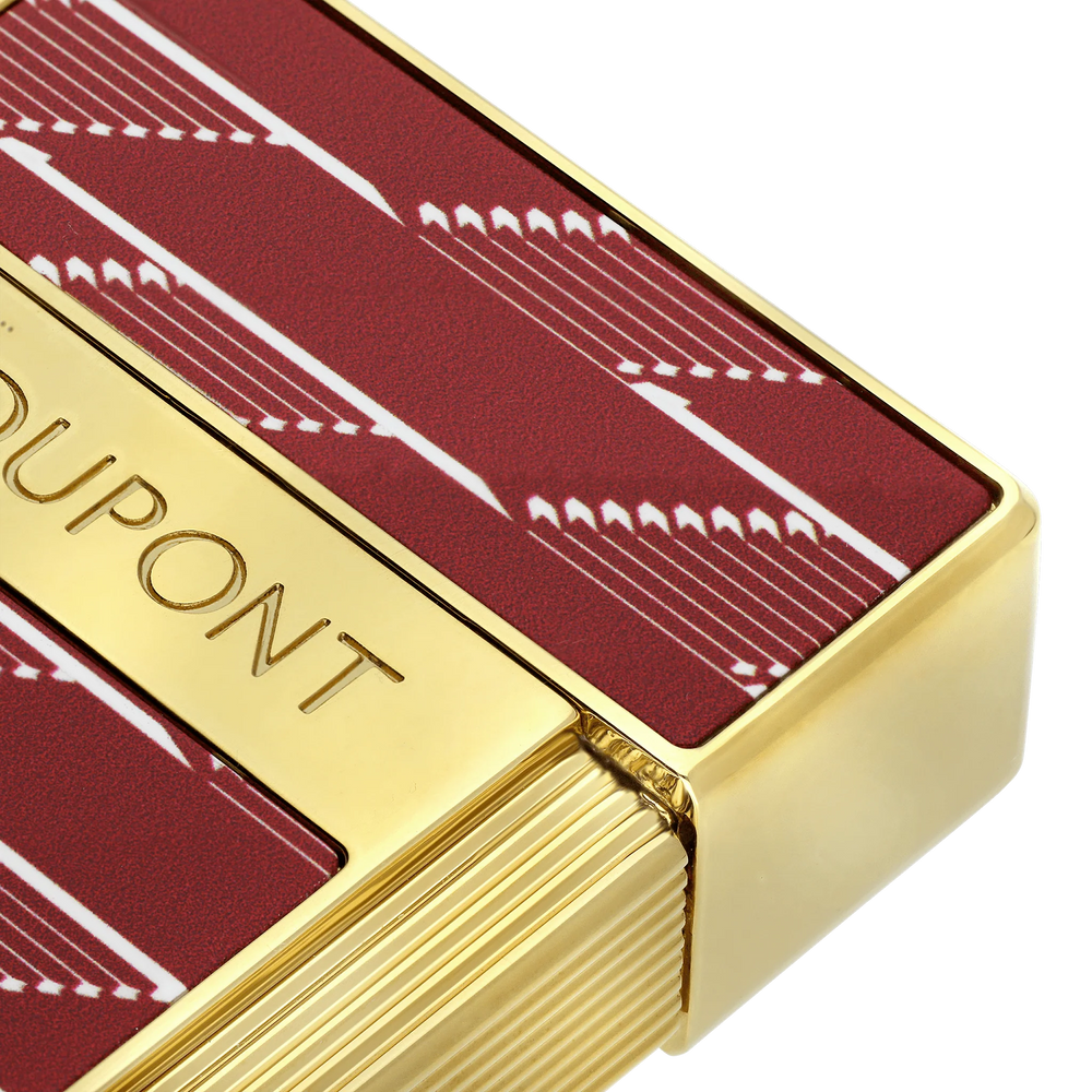 S.T. DUPONT Biggy Monogram 1872 Burgundy Lacquered Lighter/Briquet 025078B