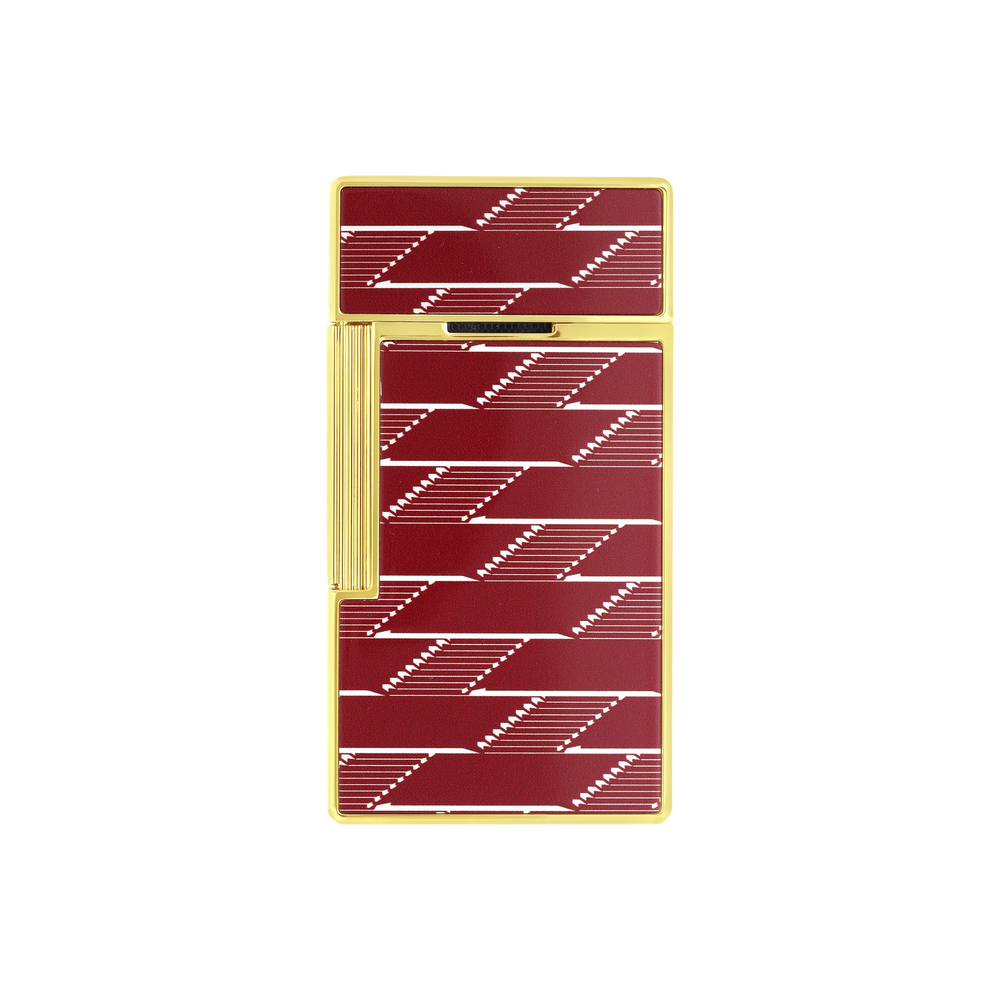 S.T. DUPONT Biggy Monogram 1872 Burgundy Lacquered Lighter/Briquet 025078B