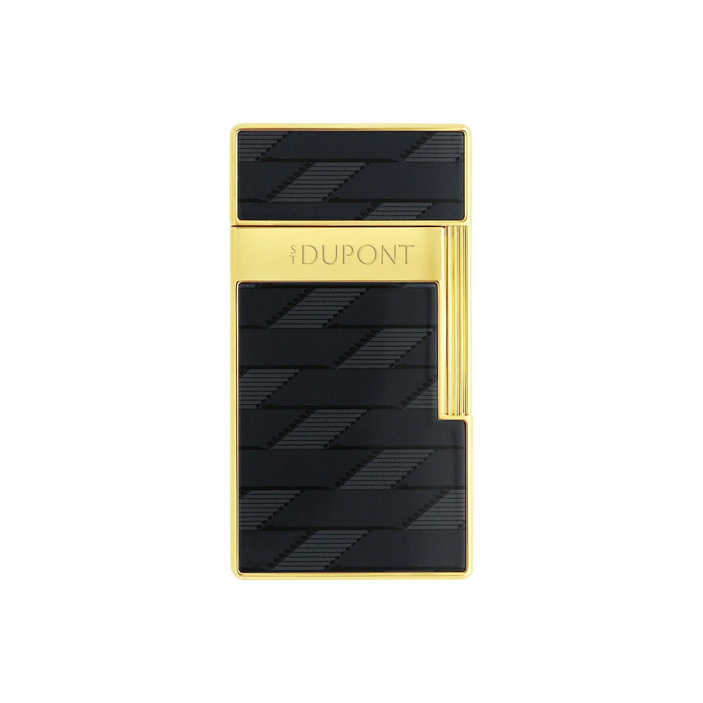 S.T. DUPONT Biggy Monogram 1872 Black Lacquered Lighter/Briquet 025079