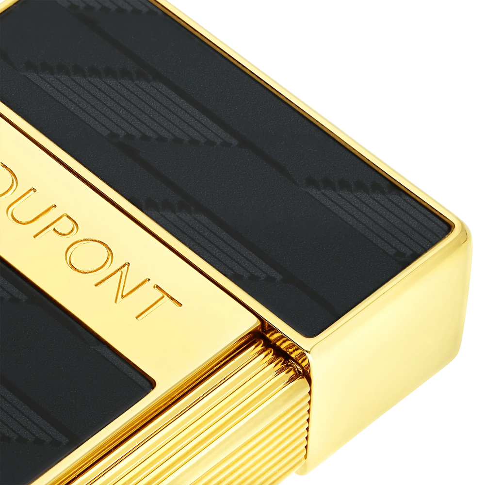 S.T. DUPONT Biggy Monogram 1872 Black Lacquered Lighter/Briquet 025079