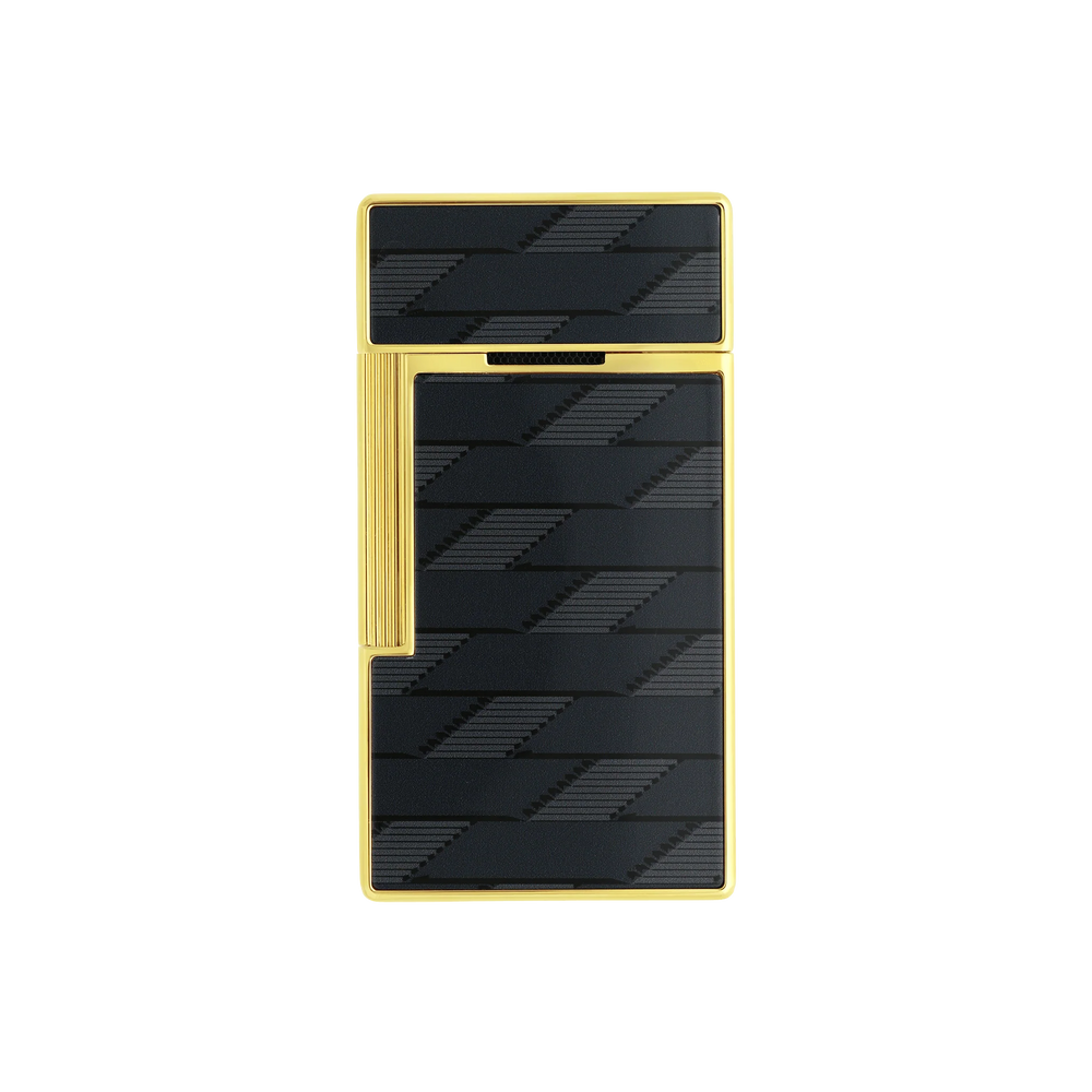 S.T. DUPONT Biggy Monogram 1872 Black Lacquered Lighter/Briquet 025079