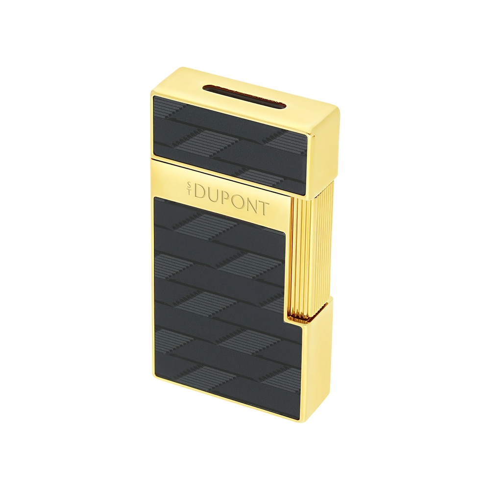S.T. DUPONT Biggy Monogram 1872 Black Lacquered Lighter/Briquet 025079