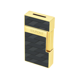 S.T. DUPONT Biggy Monogram 1872 Black Lacquered Lighter/Briquet 025079