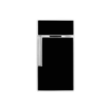 S.T. DUPONT Biggy Black Chrome Silver Lighter/Briquet 025221