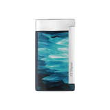 S.T. Dupont Slim 7 Géode Blue Lacquered Lighter/Briquet 027035