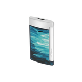 S.T. Dupont Slim 7 Géode Blue Lacquered Lighter/Briquet 027035