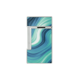 S.T. Dupont Slimmy Géode Blue Lacquered Lighter/Briquet 028035