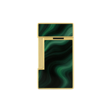 S.T. Dupont Slimmy Géode Green Lacquered Lighter/Briquet 028036