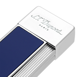 ST DUPONT Briquet/Briquet Twiggy Chrome Indigo Bleu 030005