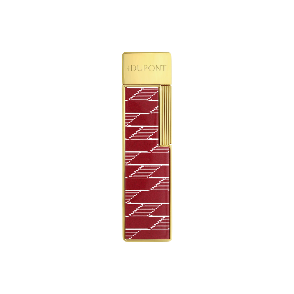 S.T. DUPONT Twiggy Monogram 1872 Burgundy Lacquered Lighter/Briquet 030078