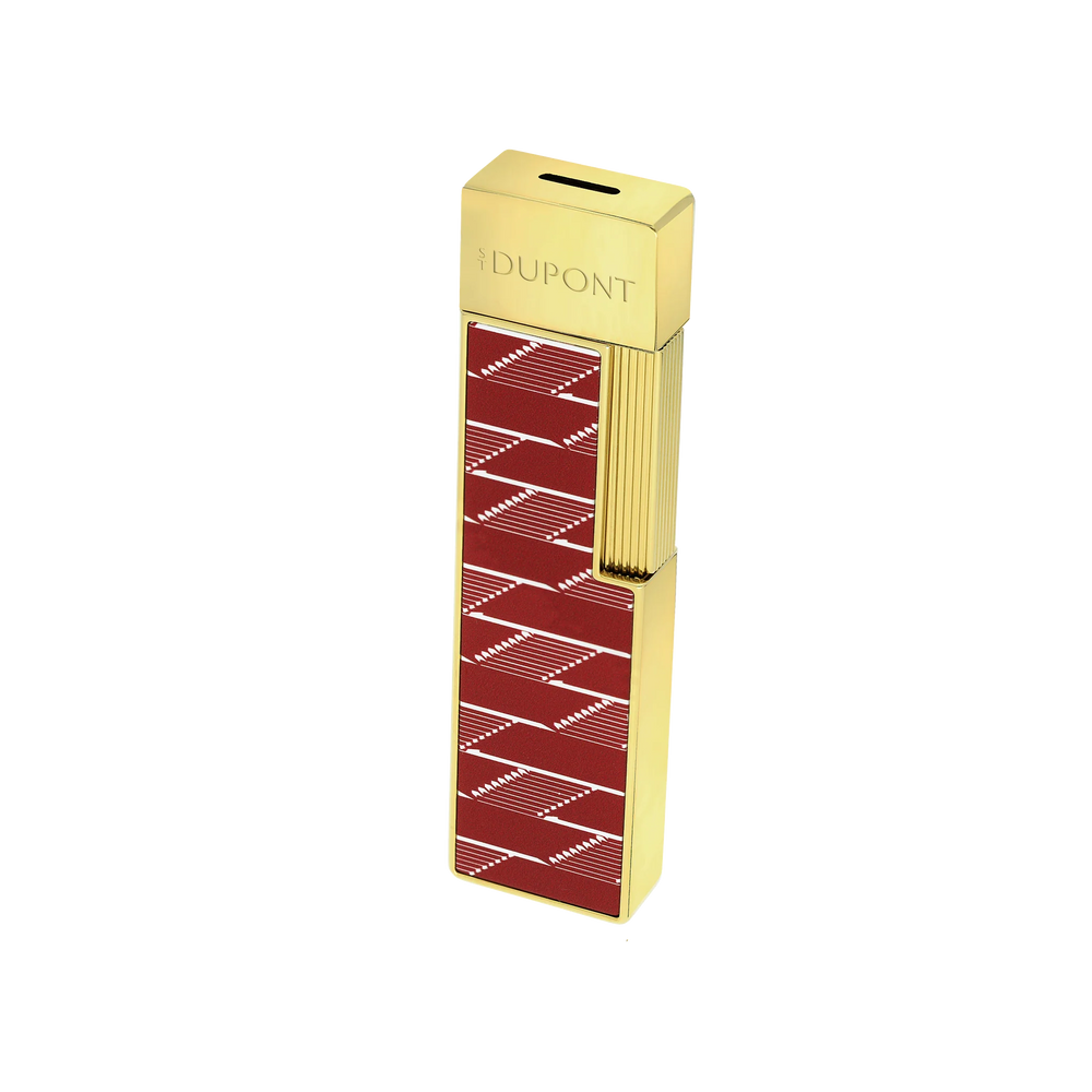 S.T. DUPONT Twiggy Monogram 1872 Burgundy Lacquered Lighter/Briquet 030078