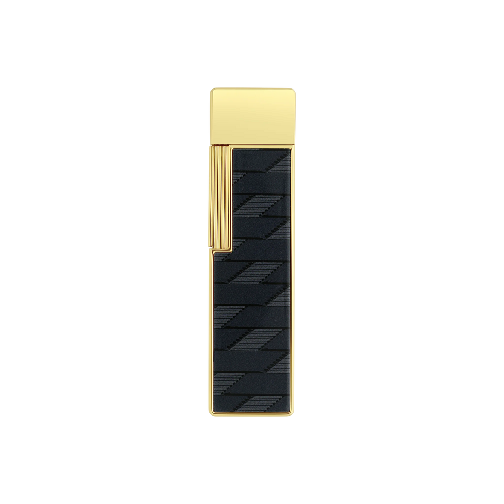 S.T. DUPONT Twiggy Monogram 1872 Black Lacquered Lighter/Briquet 030079