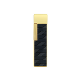 S.T. DUPONT Twiggy Monogram 1872 Black Lacquered Lighter/Briquet 030079