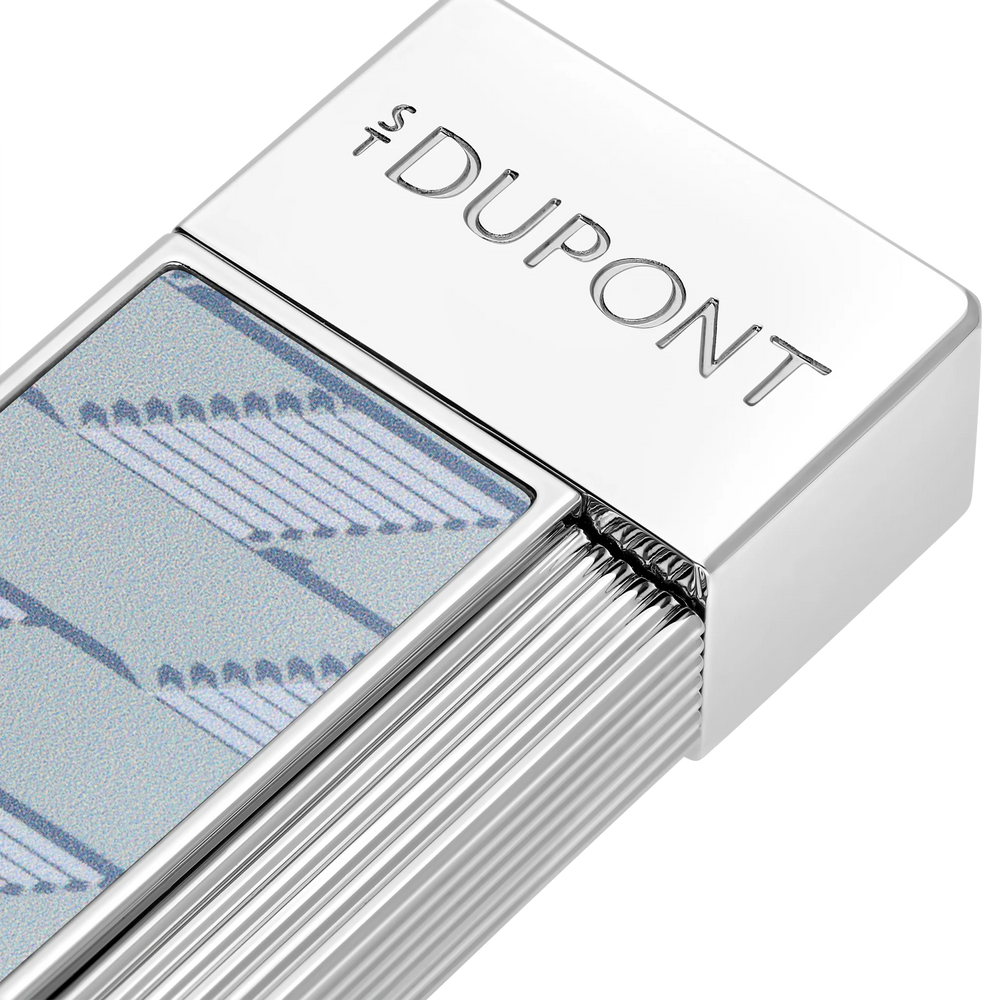 S.T. DUPONT Twiggy Monogram 1872 Grey Lacquered Lighter/Briquet 030080