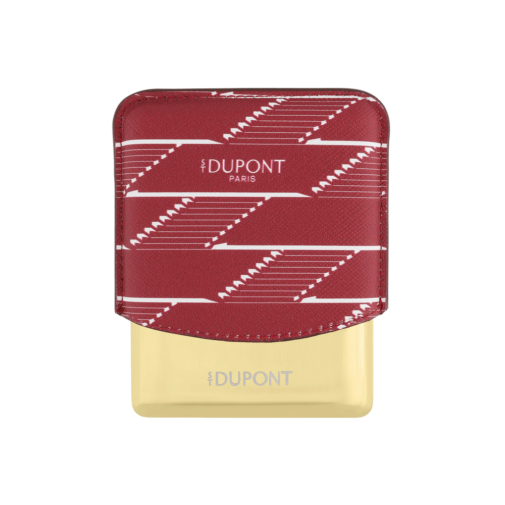 S.T. DUPONT Monogram 1872 Burgundy Coated Canvas Cigarette Case/Étui Cigarette 183178