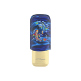 S.T. DUPONT 2 Cigar Case Golden Koi Fish Blue 183497