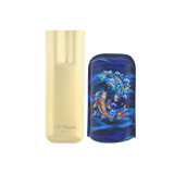 S.T. DUPONT 2 Cigar Case Golden Koi Fish Blue 183497