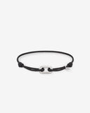 Barbara Cord Silver Black Bracelet/Bracelet  134 BL
