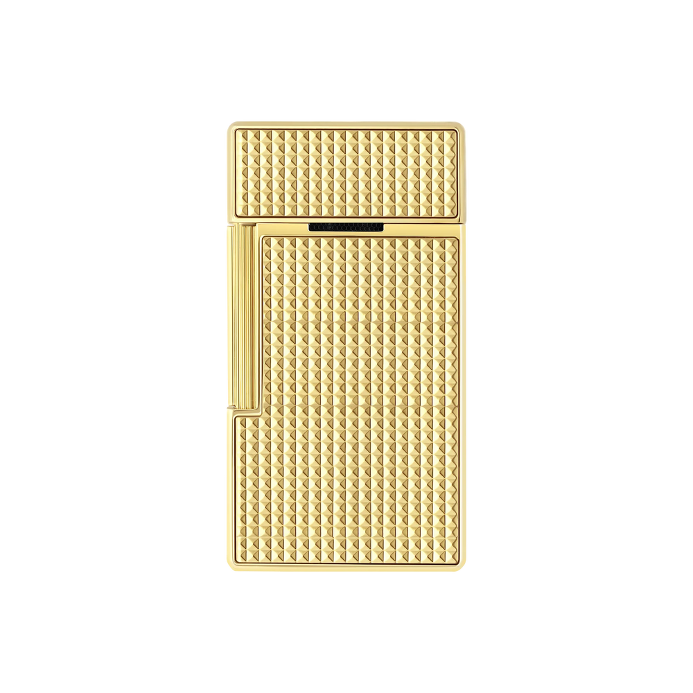 S.T. DUPONT Biggy Diamond Head Gold Lighter/Briquet 025009