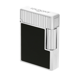 Briquet/briquet ST Dupont Ligne 1 en palladium laqué noir C14121