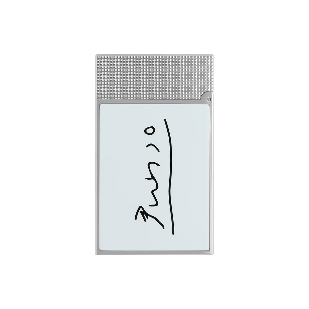 S.T. DUPONT LIGNE 2 PICASSO WHITE LIGHTER/BRIQUET C16001