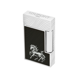 S.T. DUPONT Ligne 2 Horse Mane Guilloche Black/PAL Lighter/Briquet C16088CL