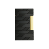 ST DUPONT Ligne 2 Monogramme 1872 Briquet Guilloché Noir/Briquet C16179