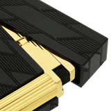 ST DUPONT Ligne 2 Monogramme 1872 Briquet Guilloché Noir/Briquet C16179