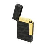 S.T. DUPONT Ligne 2 Monogram 1872 Black Guilloche Lighter/Briquet C16179
