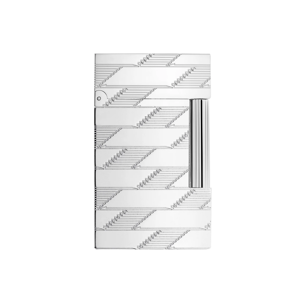 S.T. DUPONT Ligne 2 Monogram 1872 Palladium Guilloche Lighter/Briquet C16180