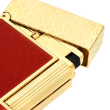 LIGNE 2 GUILLOCHE SOUS LAQUE DRAGON ROUGE BRIQUET/BRIQUET C16626