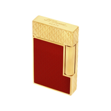 LIGNE 2 GUILLOCHE SOUS LAQUE DRAGON ROUGE BRIQUET/BRIQUET C16626