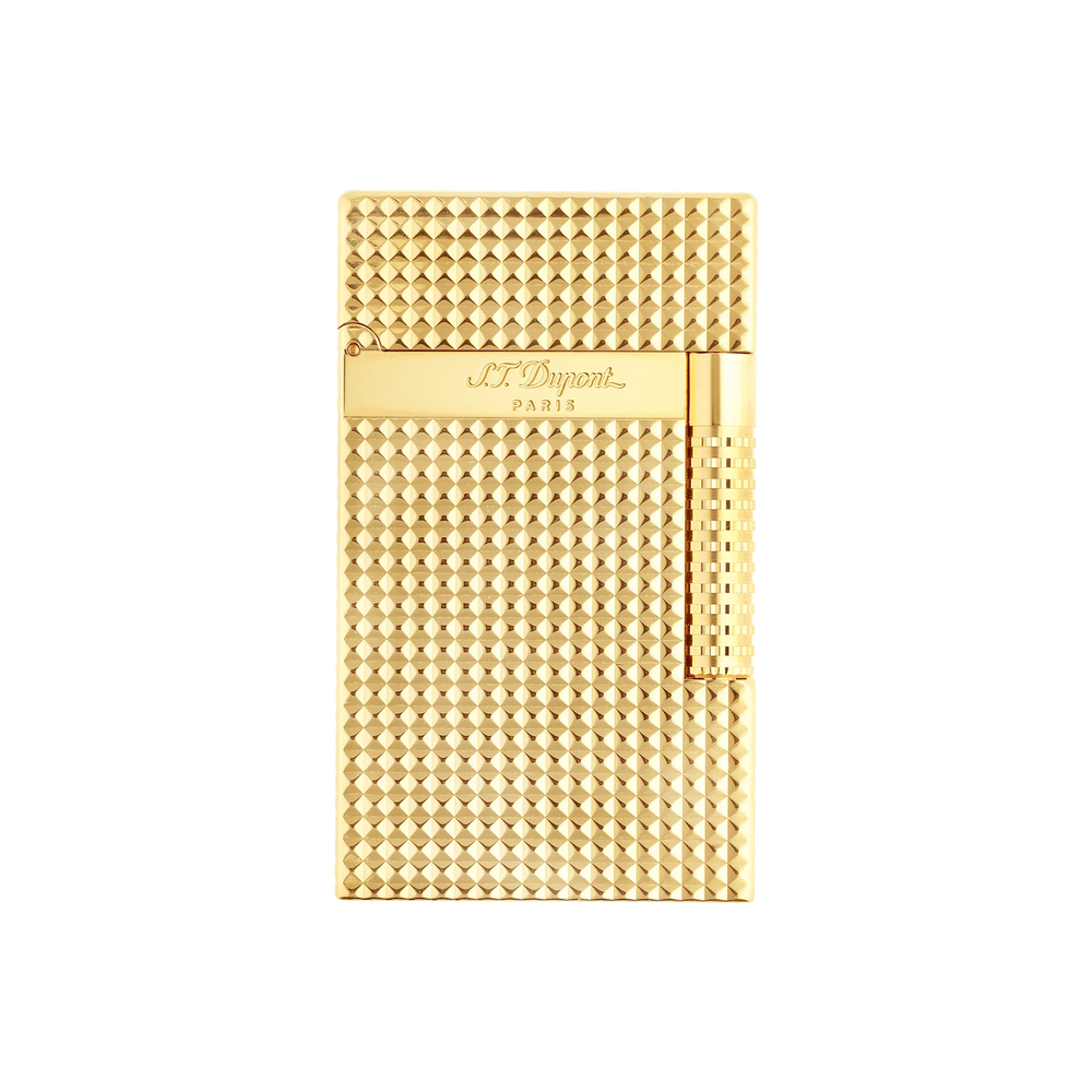 S.T. DUPONT Le Grand Diamond head Lighter Gold Lighter/Briquet C23009