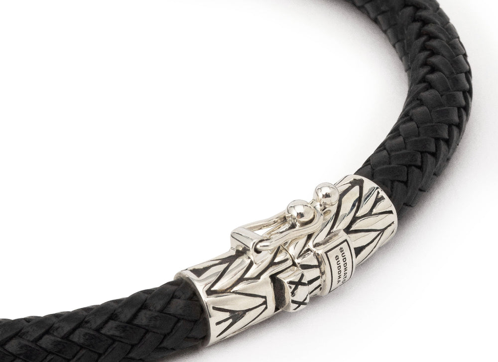 Ellen black Leather Bracelet 149 BK