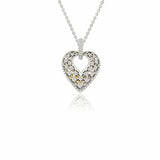 Pendentif coeur diamant édouardien/Pendentif Coeur