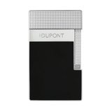 Briquet de table/briquet ST Dupont argent laqué noir T20101