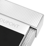 Briquet de table/briquet ST Dupont argent laqué noir T20101