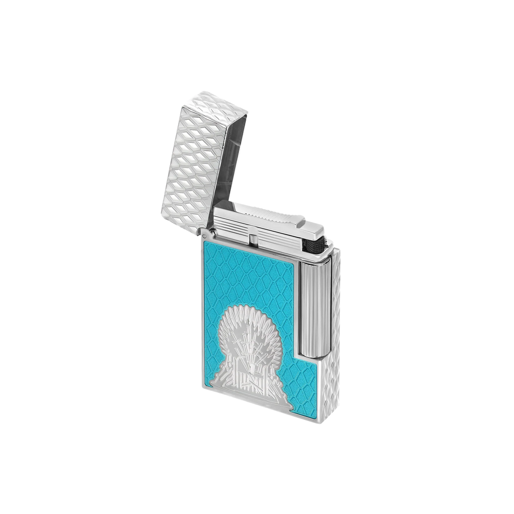S.T. DUPONT Ligne 2 Lacquered Game of Thrones Icy Blue Lighter/Briquet C16412