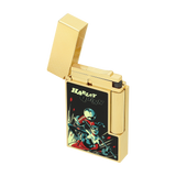 S.T. DUPONT Ligne 2 DC COMICS Lacquered Gold Harley Quinn Lighter/Briquet C16696