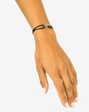 Barbara Cord Silver Black Bracelet/Bracelet  134 BL