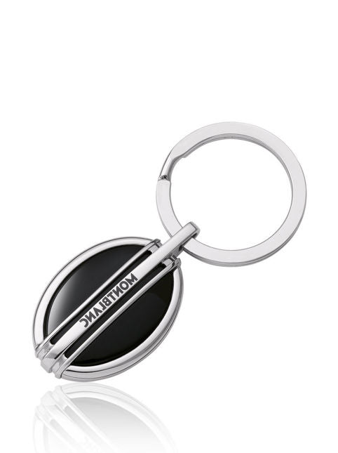 Key Ring, Steel and Onyx 107029