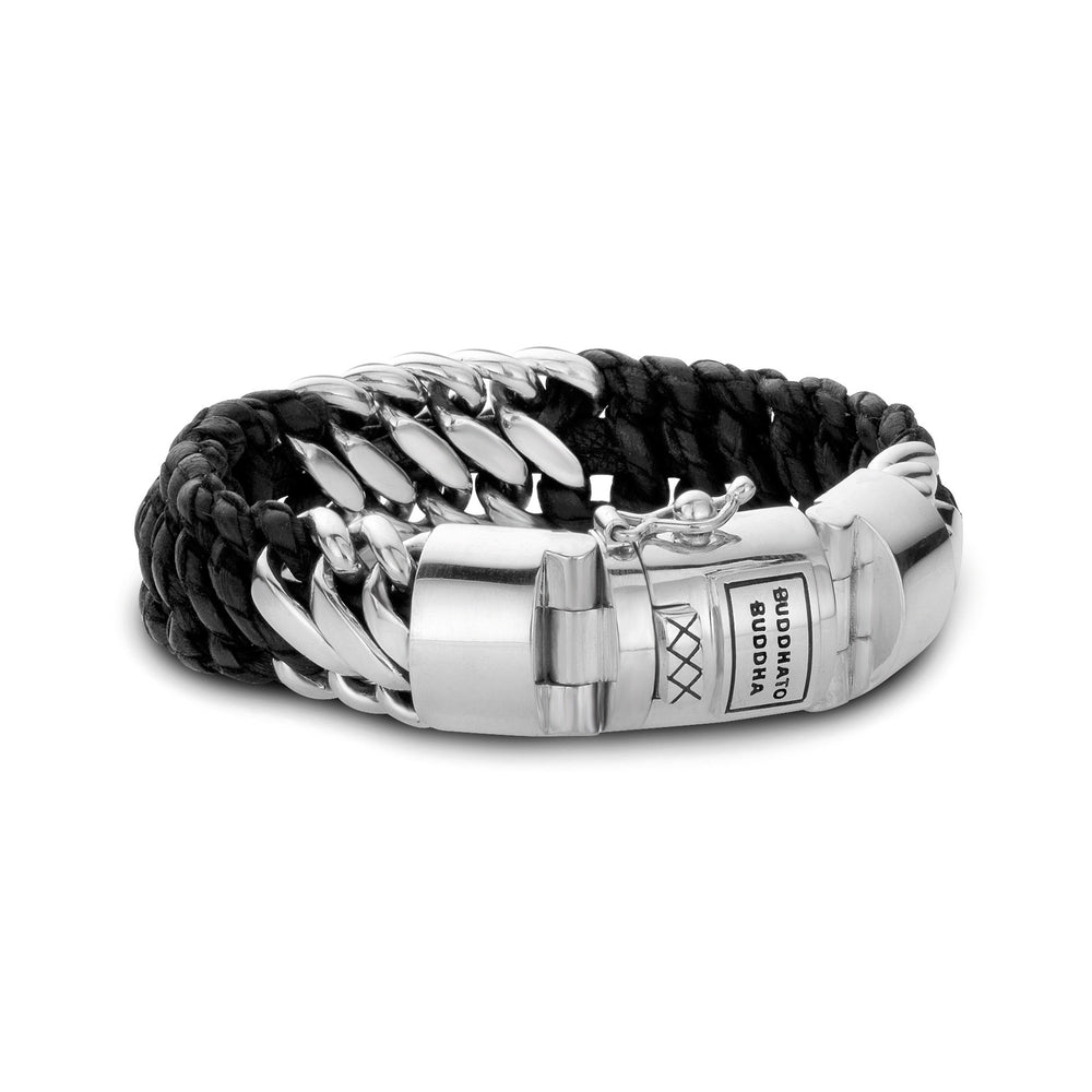 Ben Mix Silver \ Leather Bracelet 815