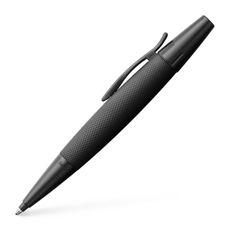 e-motion Pure Black twist ballpoint pen, black 148690