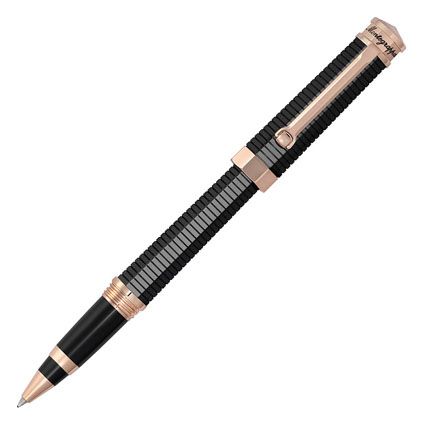Montegrappa NeroUno Linea, Rollerball, Black with Rose accents