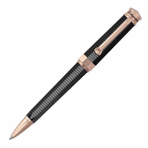 Montegrappa NeroUno Linea, Ballpoint, Black with Rose accents